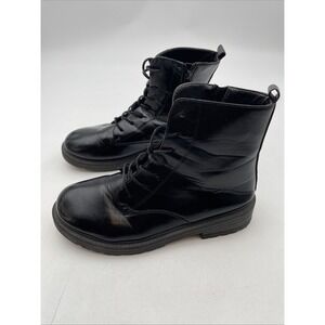 Wanted Brand Chelsea Biker Boots Winter Black Retro High Top Mens Size 10